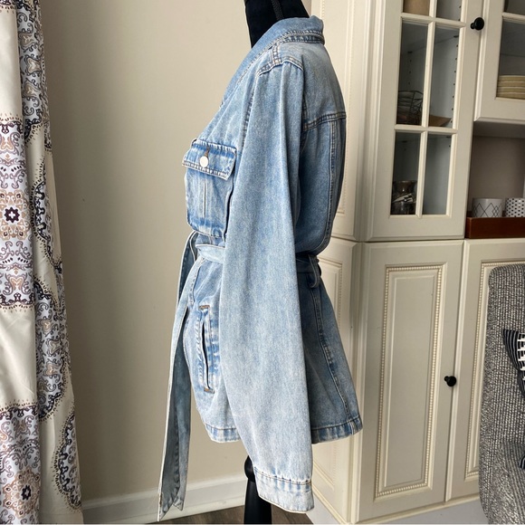 Cisono Oversized Denim Shacket - Picture 5 of 12